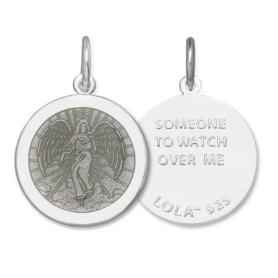 Lola & Company Jewelry Angel Pendant Alpine White