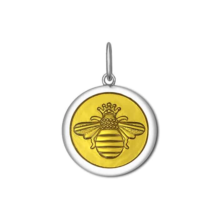 Lola & Company Jewelry Queen Bee Pendant Gold in Gold Center Vermeil