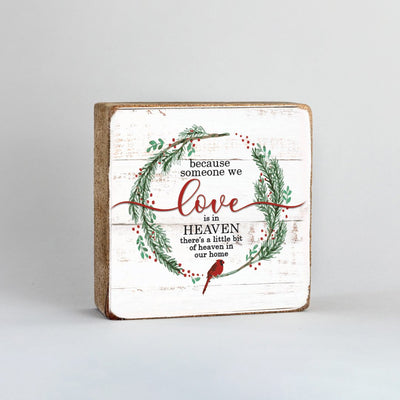 Holiday Heaven in Our Home Decorative Wooden Block