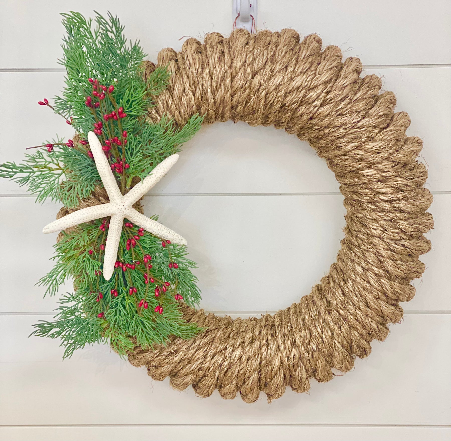 Newport Rope Wreath – White Cottage