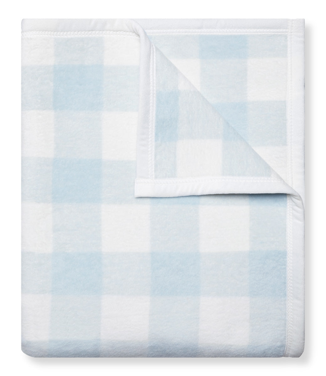 Classic Gingham Sky Blanket