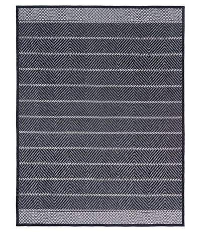 Old Port Herringbone Navy Blanket