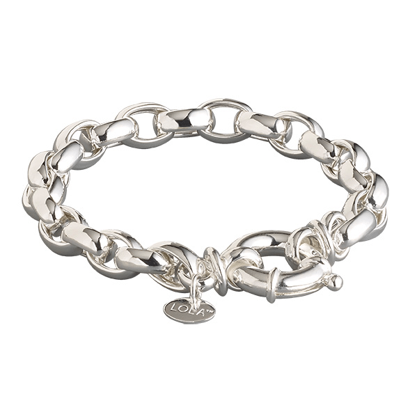 Lola & Company Jewelry Small Rolo Link Bracelet Silver