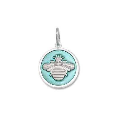 Lola & Company Jewelry Queen Bee Pendant Silver in Seafoam